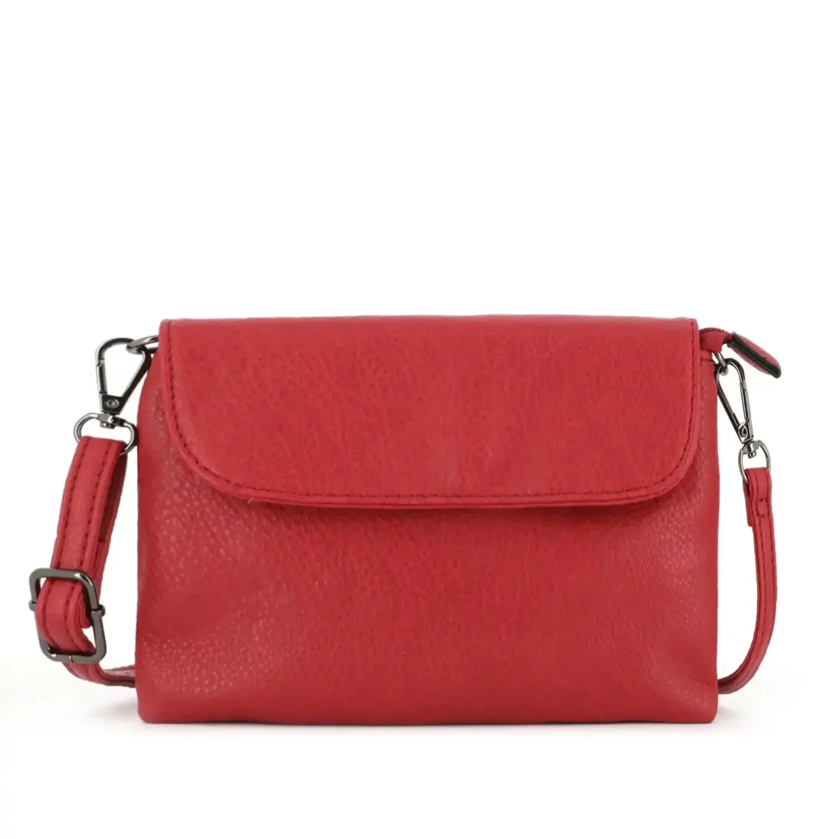 Mini sac bandoulière femme souple Rouge Foncé – Image 2