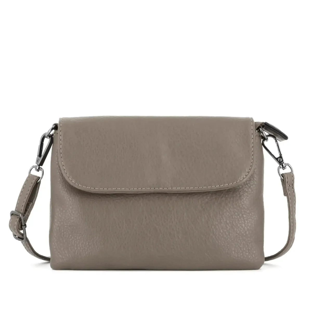Mini sac bandoulière femme souple Taupe Foncé – Image 2