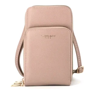 Sac bandoulière pochette téléphone 6.7 pouces Taupe Clair