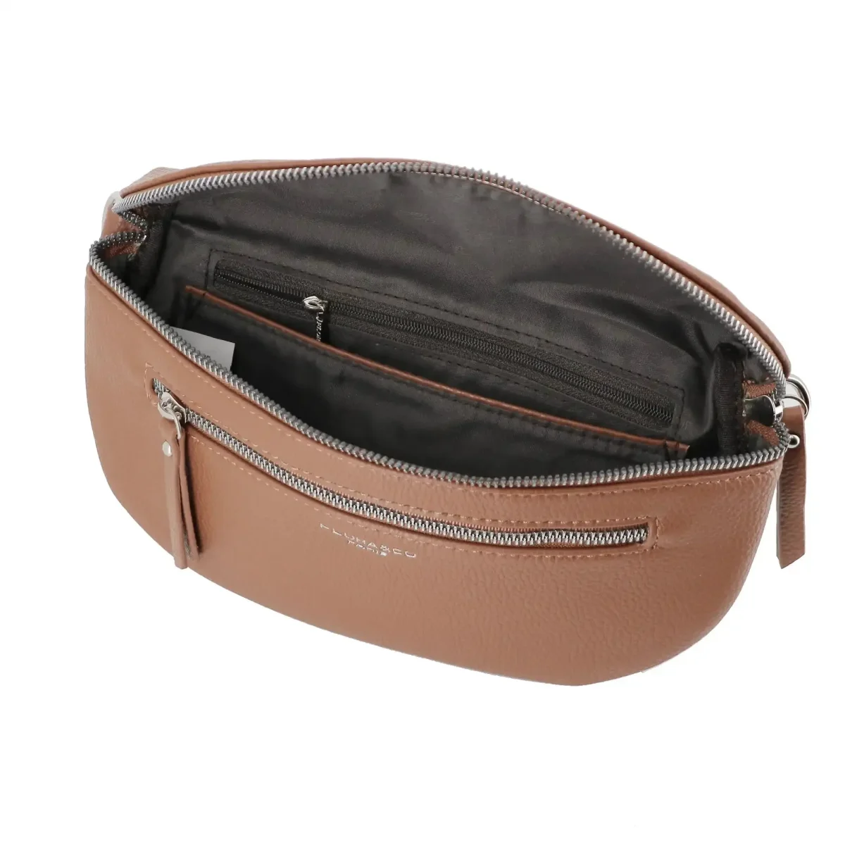 Sac banane bandoulière femme multipoches camel – Image 6