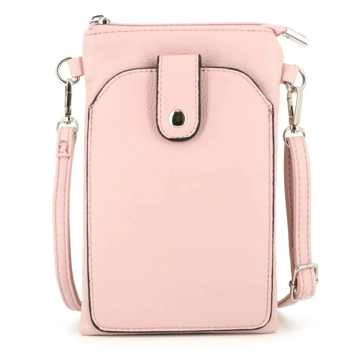Pochette bandoulière téléphone femme rose – Image 2