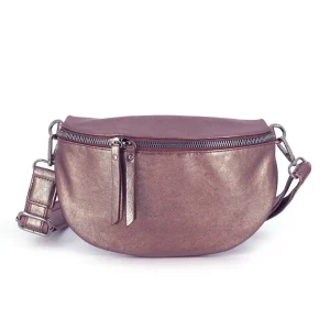 Sac banane femme irisé bandoulière cuivre