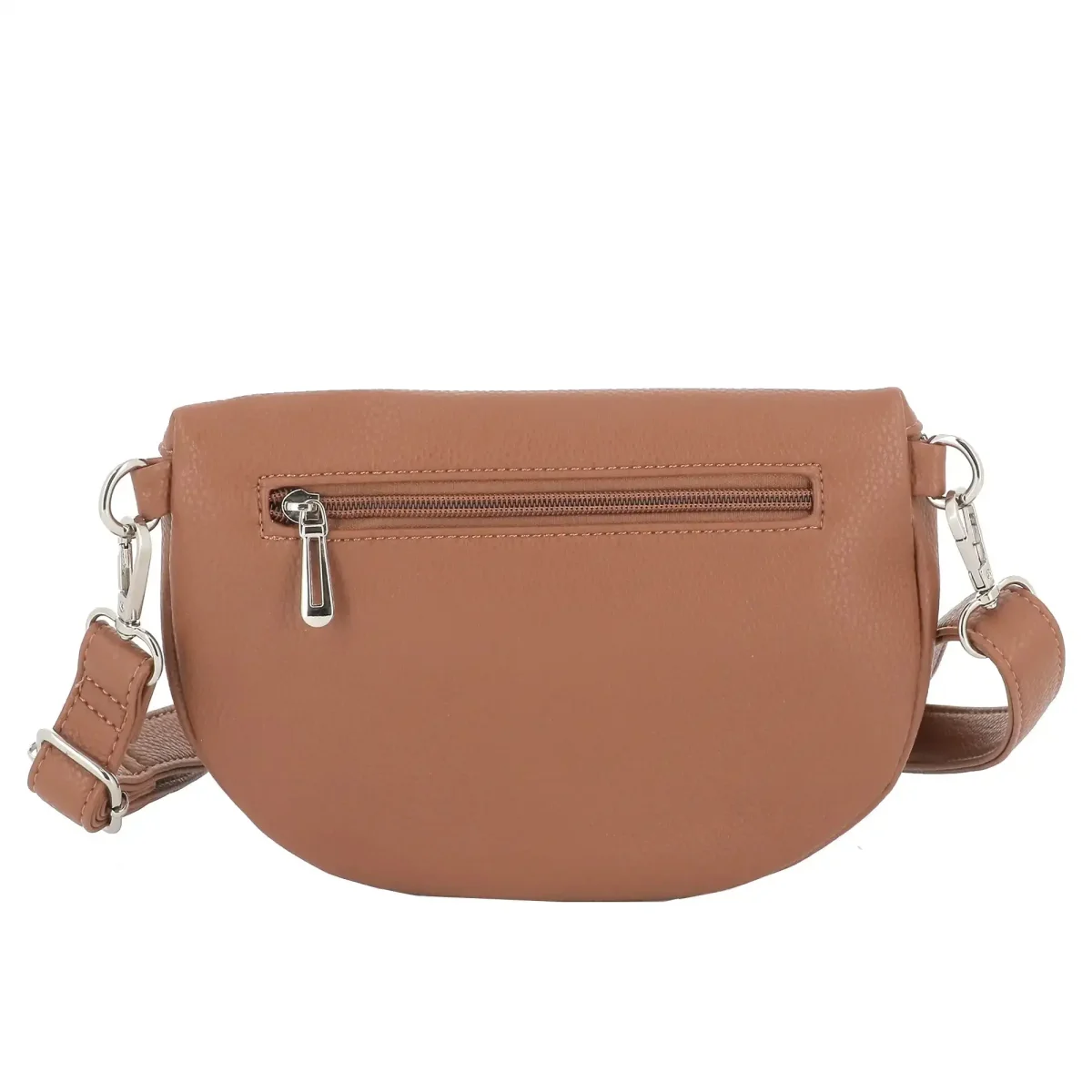 Sac banane bandoulière femme multipoches camel – Image 5