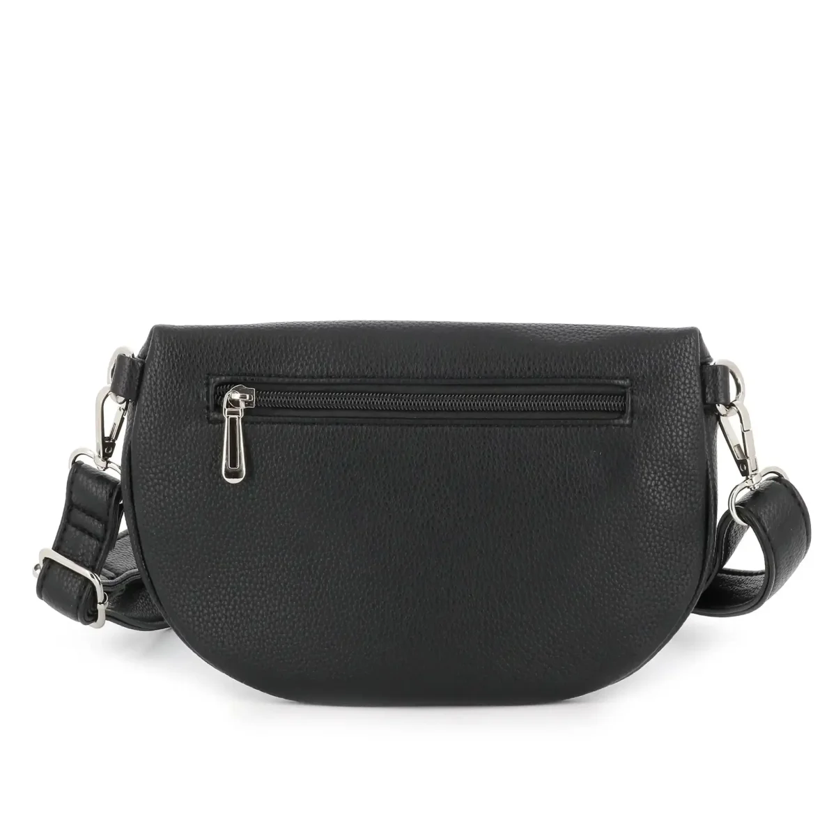 Sac banane bandoulière femme multipoches noir – Image 5