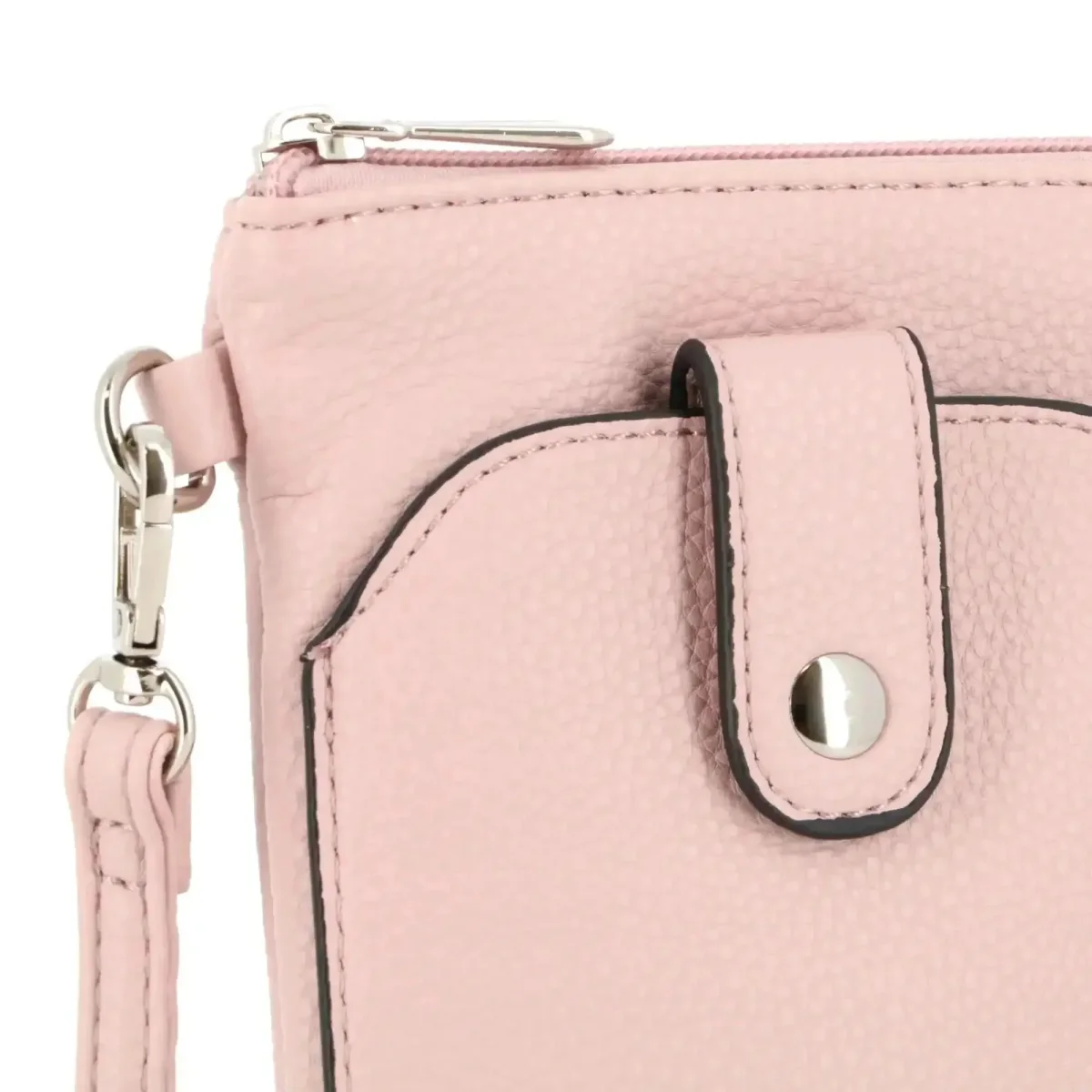 Pochette bandoulière téléphone femme rose – Image 7