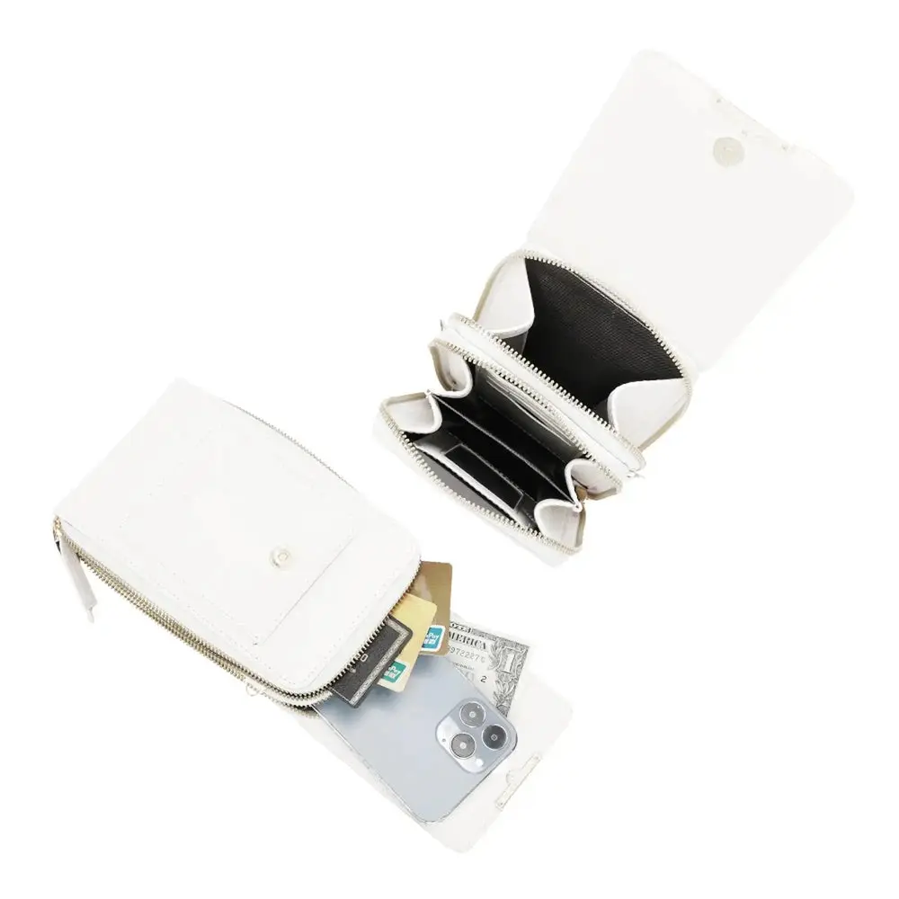 Pochette bandoulière femme smartphone blanc – Image 7