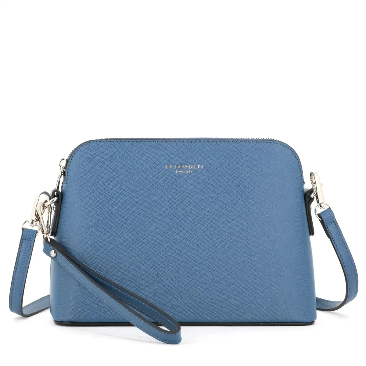 Sac bandoulière femme dragonne bleu jean – Image 3