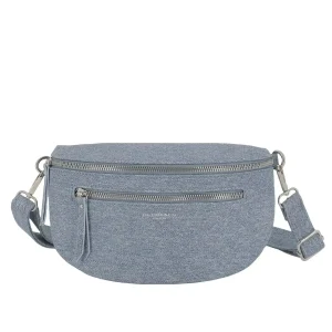 Sac banane bandoulière en denim bleu clair