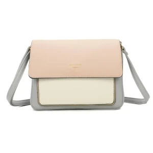 Sac d'orgue bandoulière femme gris