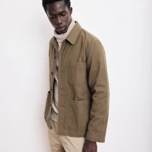Veste Homme en Moleskine de Coton Bronze Perry