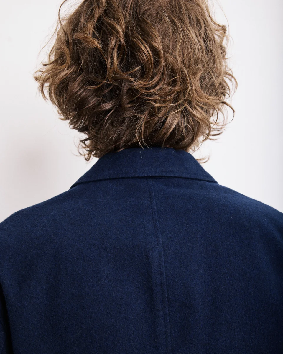 Veste Homme en Moleskine de Coton Bleu Marine Joey – Image 5
