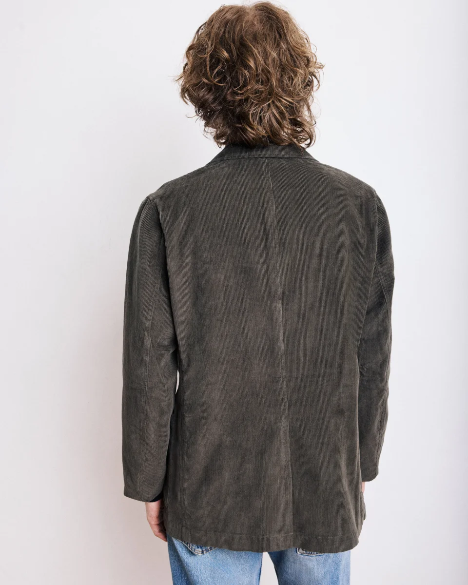 Veste Homme en Velours Côtelé Vert Olive Jonny – Image 6