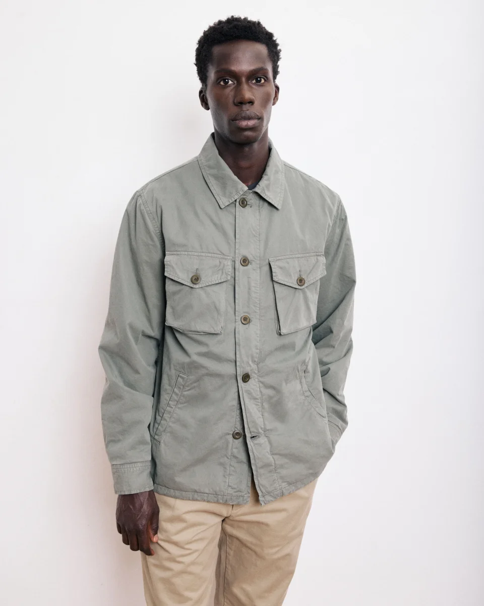 Veste Homme en coton Vert militaire Jonah – Image 2