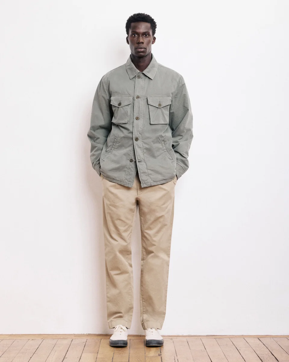 Veste Homme en coton Vert militaire Jonah – Image 3