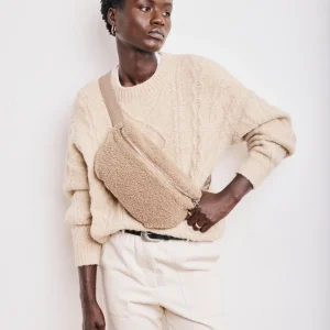 Banane Femme en Sherpa Beige Elvire Bag