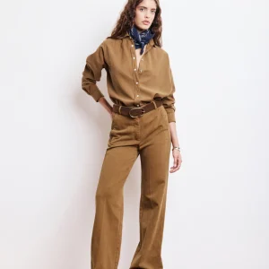Pantalon Femme en Lyocell & Coton Mocha Pandore