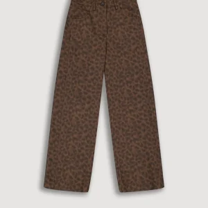 Pantalon Fille en Lyocell & Coton Léopard Pilote