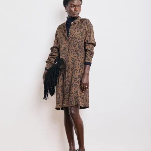 Robe Femme en Viscose Léopard Ryle