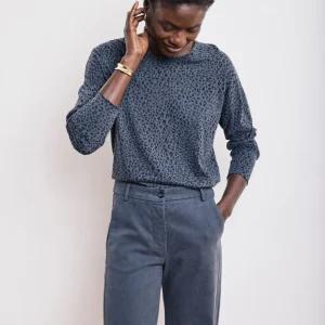 T-Shirt Femme en Coton & Modal Bleu Pétrole Taleo