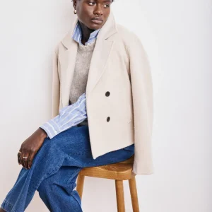 Veste Femme en Laine Ecru Vega