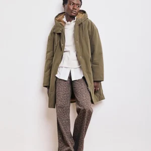 Parka Femme en Nylon & Coton Déperlante Vert Militaire Vader