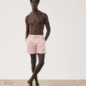 Maillot Homme en Seersucker Corail Swim