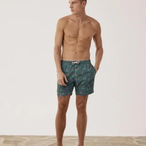 Maillot Homme Imprimé Vert Militaire Swim