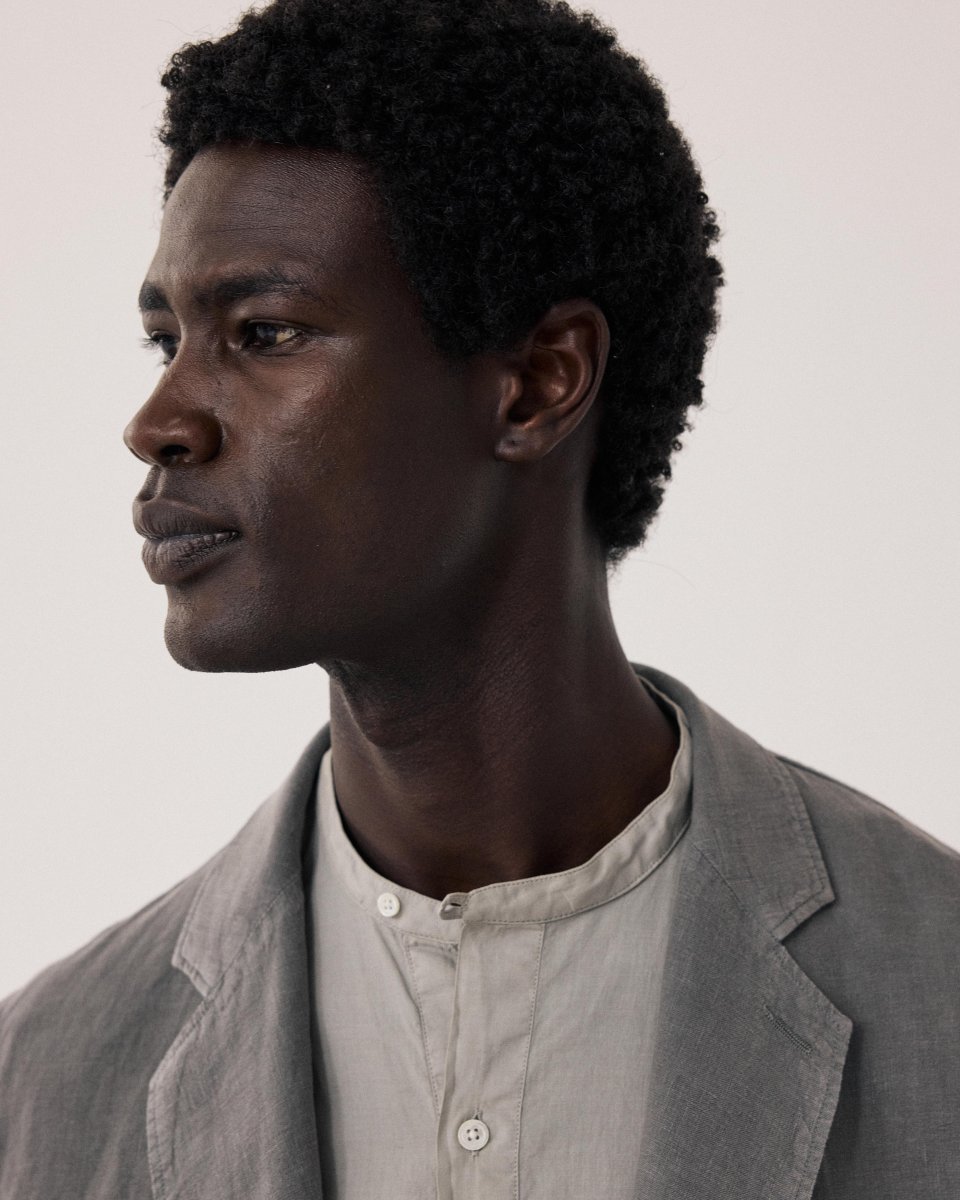 Veste Homme en Lin Vert Militaire Jobby – Image 5