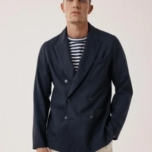 Veste Homme en Laine Bleu Marine Jarod