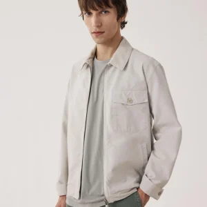 Blouson Homme en Toile de Coton Beige Danny