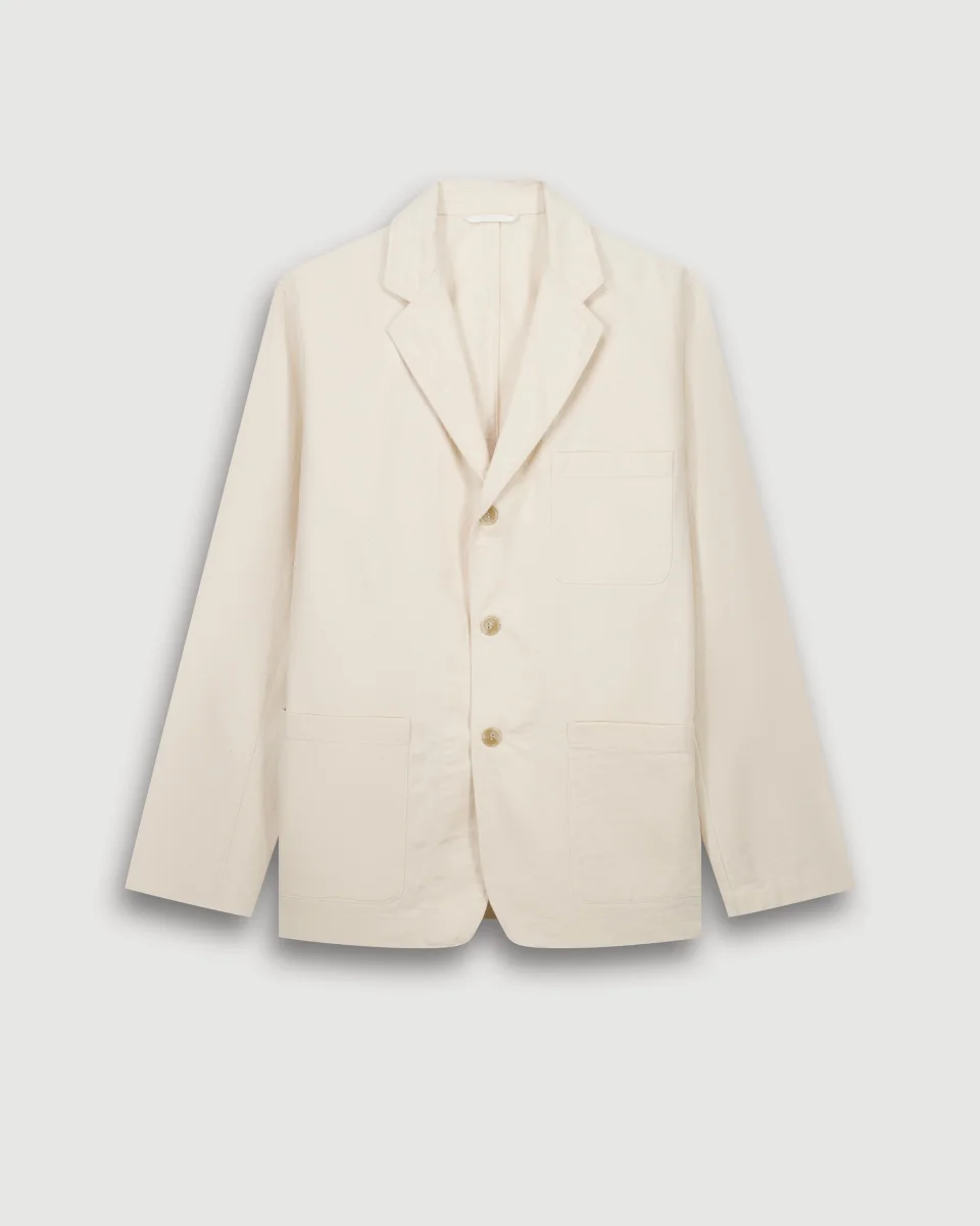 Veste Homme en Coton à Chevrons Ecru Jules – Image 4