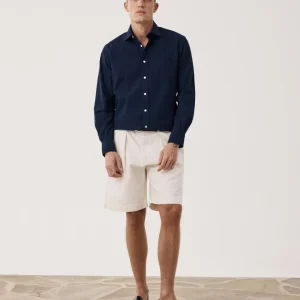 Short Homme en Coton à Chevrons Ecru Trunk