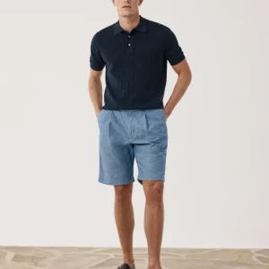 Short Homme en Chambray de Lin & Coton Chambray Task