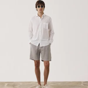 Short Homme en Lin Vert Sauge Joggy