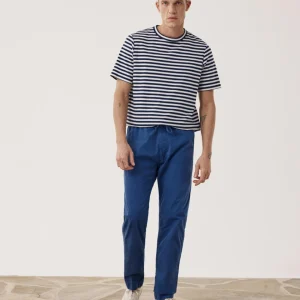 Pantalon Homme en Cotton Léger Bleu Indigo Joggy