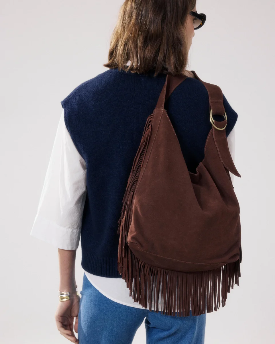 Sac Femme en Cuir Marron Amanda – Image 3