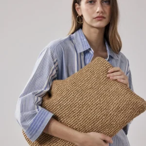 Sac Femme en Raphia Beige Amalya