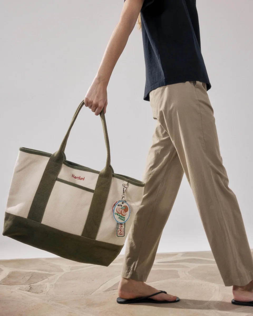 Sac Femme en Coton Vert Militaire Annabelle – Image 6