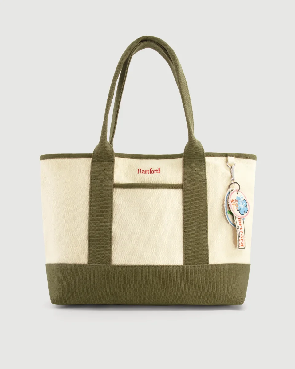 Sac Femme en Coton Vert Militaire Annabelle – Image 4