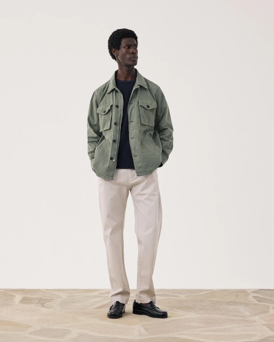 Veste Homme en Chino Vert Militaire Jonah – Image 3