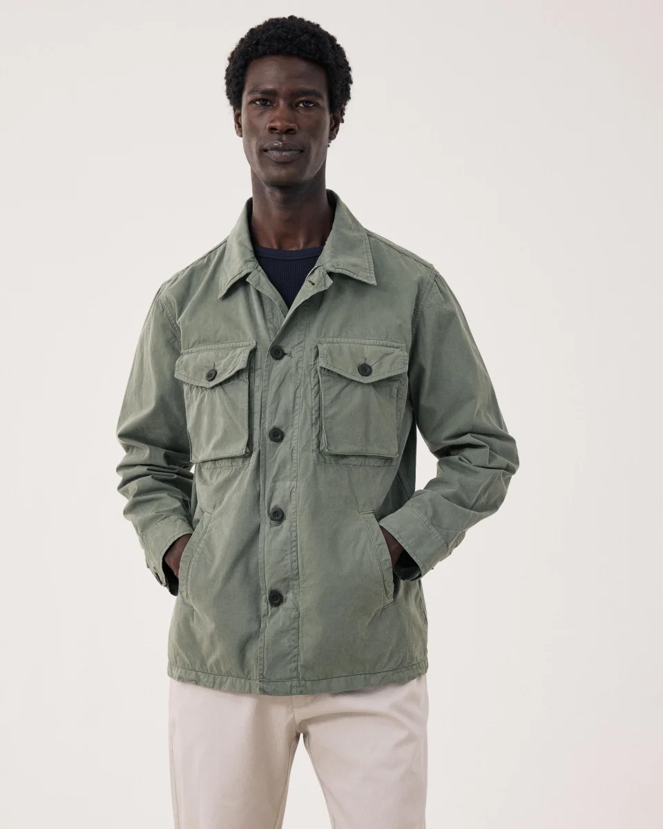 Veste Homme en Chino Vert Militaire Jonah – Image 7