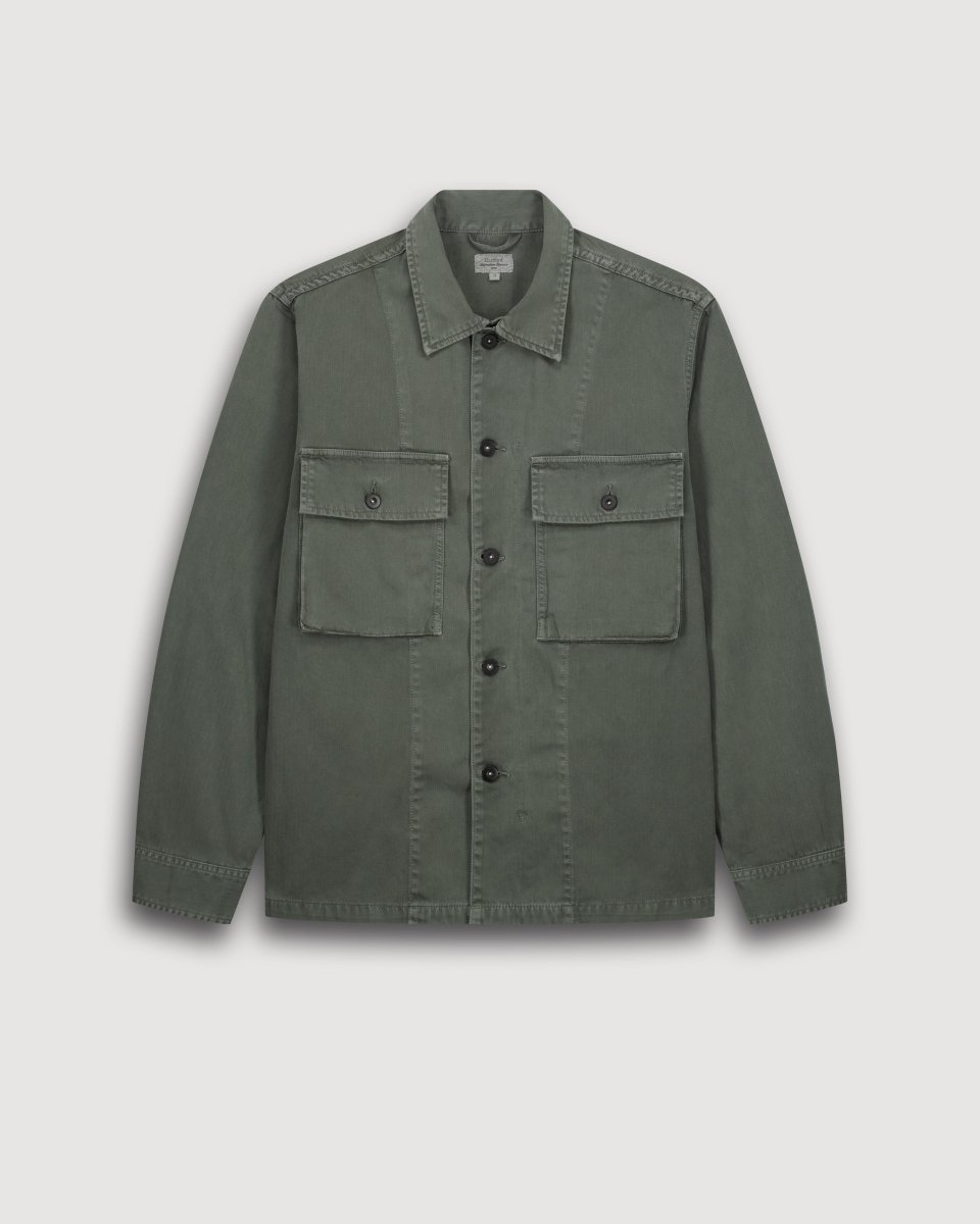 Veste Homme en Coton à Chevrons Vert Militaire Dar – Image 4