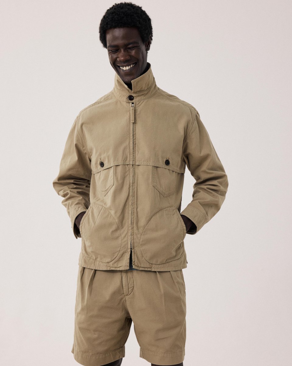 Veste Homme en Coton Beige Drill – Image 7