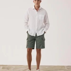 Short Homme en Chino Vert Militaire Battle