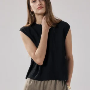 Top Femme en Coton Noir Howi