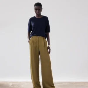 Pantalon Femme en Lyocell Bronze Paradise