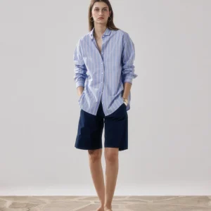 Short Femme en Popeline Bleu Nuit Sterling