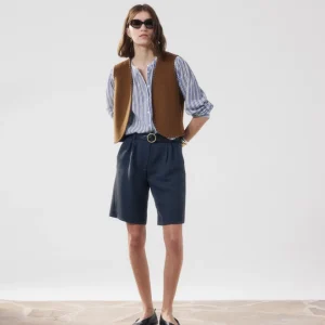 Short Femme en Lyocell Bleu Marine Sterling