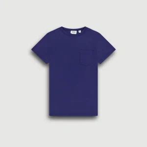 T-Shirt Garçon en Jersey De Lyocel & Coton Bleu Indigo Kid