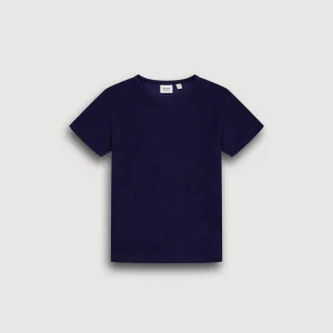 T-Shirt Garçon en Eponge Bleu Marine Bouclette